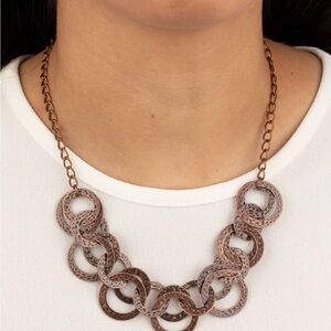 Paparazzi Brown and Tan Chain Necklace